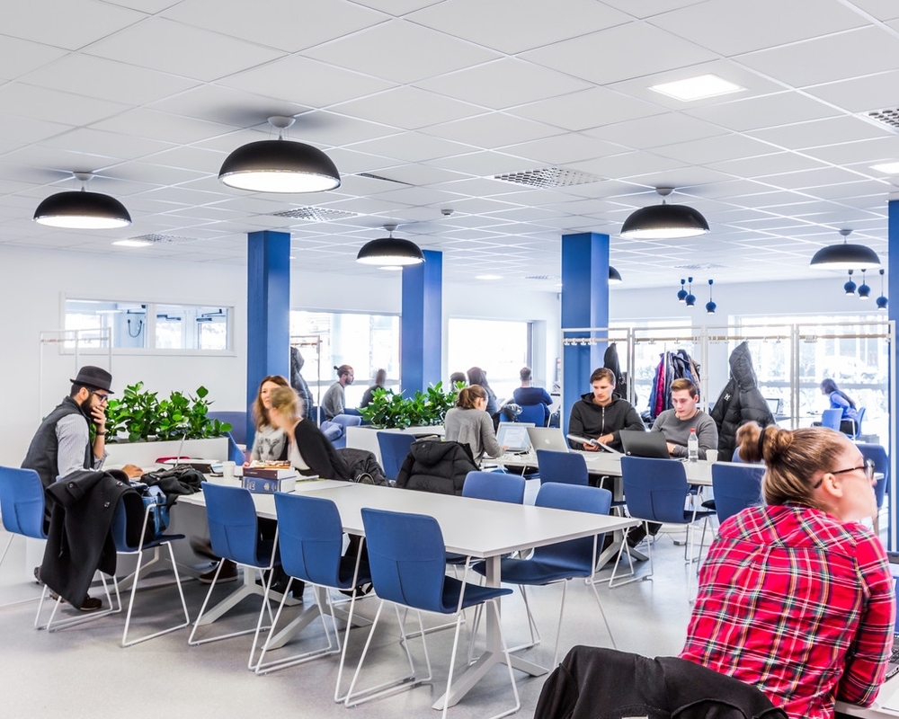 Studiemiljö, A-huset, Luleå tekniska universitet i Luleå.