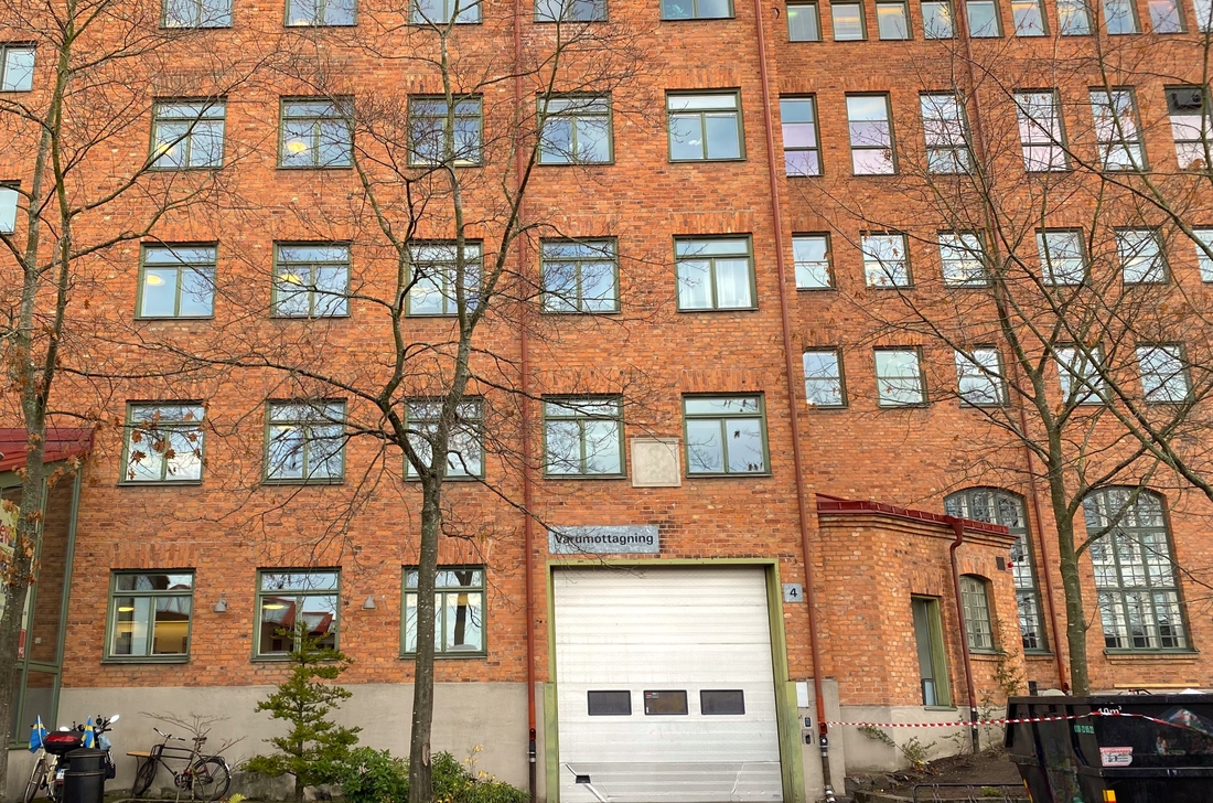 Nacka Enskilda gymnasiums skolbyggnad. 