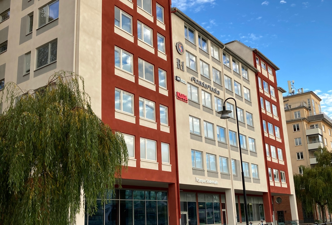 Internationella Hotell- och Restaurangskolans skolbyggnad i Campus Södermalm.
