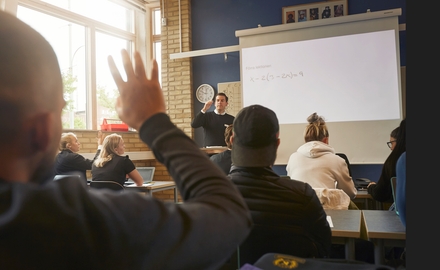Klassrum i Katrinelundsgymnasiet