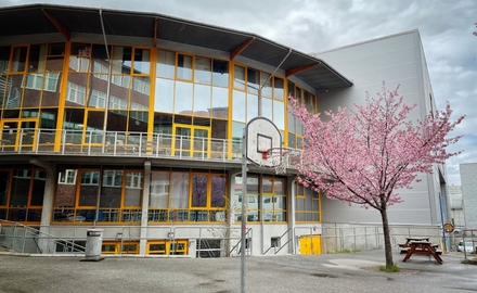 Skolgården Fryshuset gymnasium.