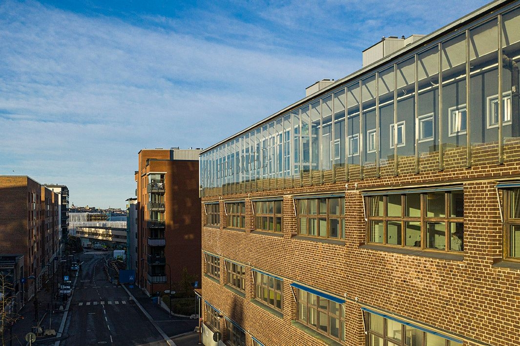 Ebba Brahe Gymnasiums skolbyggnad 