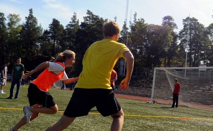 Idrottsanläggning på Nacka gymnasium