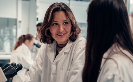 Elev på Johan Movingers Gymnasium.