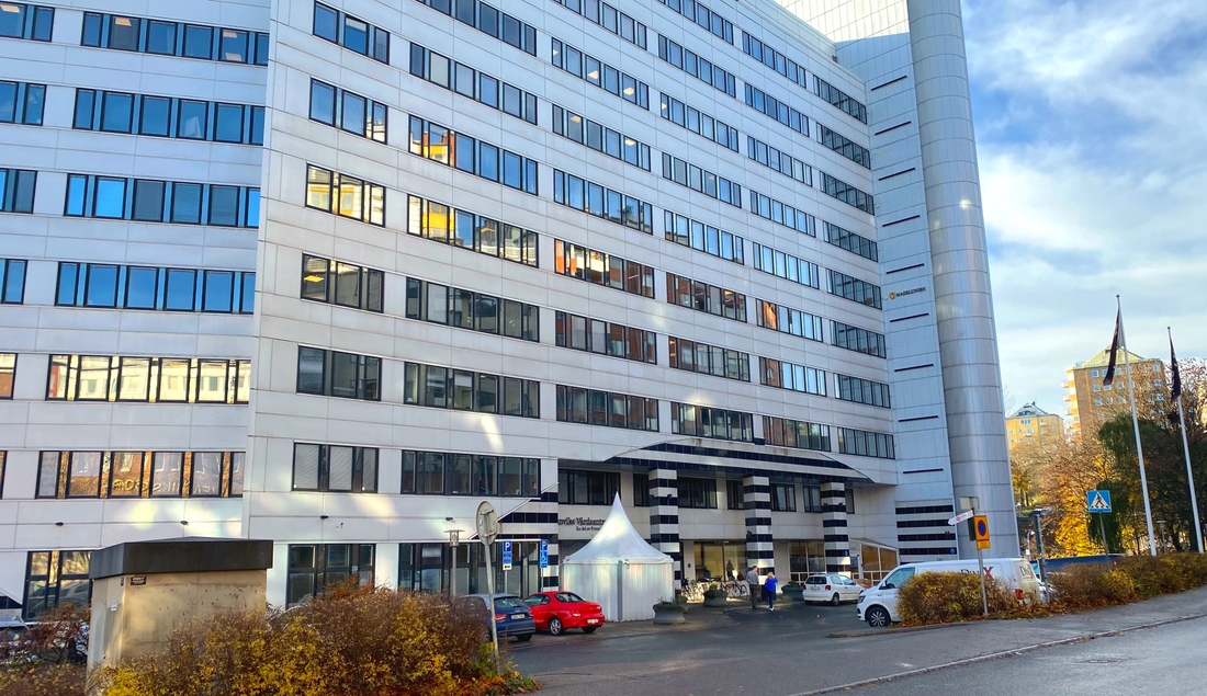 Magelungens Gymnasium Danvikstulls skolbyggnad.