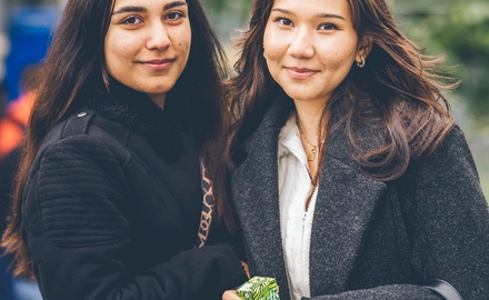 Elever på Distra gymnasium 