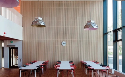 Matsal på Fredrika Bremergymnasiet