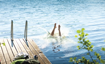 Stranden vid Vackstanäsgymnasiet