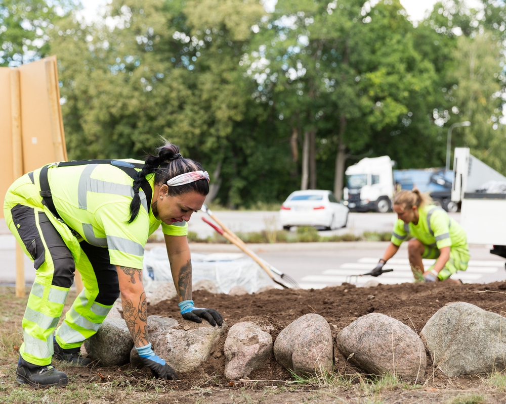 Parkarbetare och trädgårdsanläggare