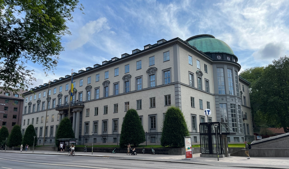 Skolbyggnaden på Sveavägen i Stockholm